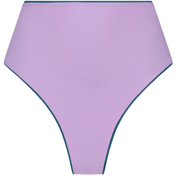 Wallien Frauen Teal 2024 Taillenhohe Wende-Bikinihose 102024001 - / Lila